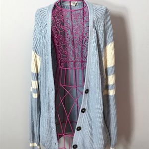 Oversized Baby Blue Cardigan